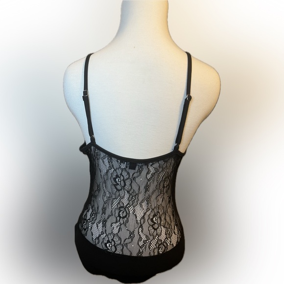 Haute Monde Black Lace Bodysuit size M - Picture 5 of 15